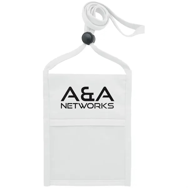 Neck wallet with zipper pocket and pen holder.... from ASI 39552 BEL Promo