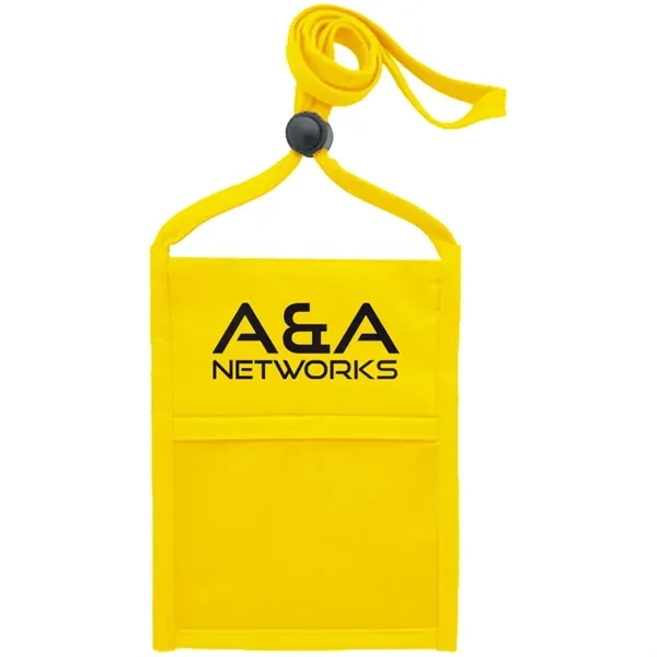 Neck wallet with zipper pocket and pen holder.... from ASI 39552 BEL Promo