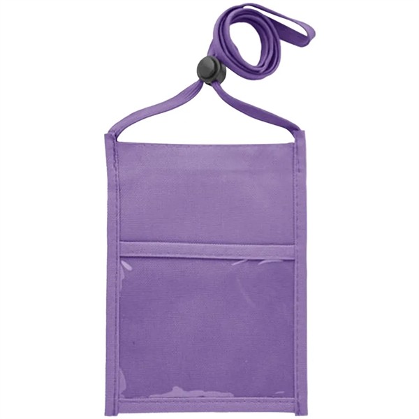 Double window neck wallet with adjustable lanyard.... from ASI 39552 BEL Promo