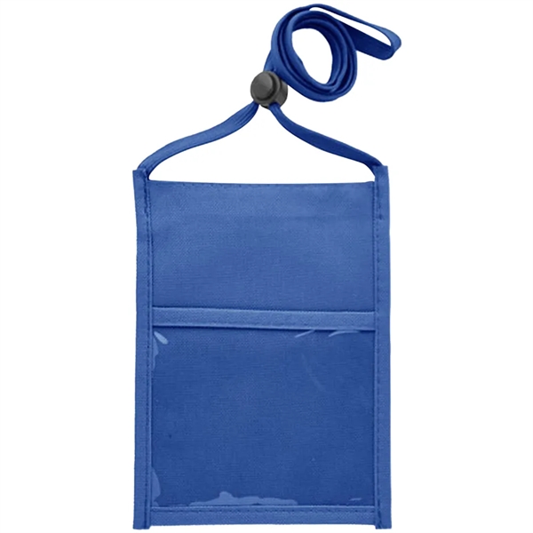 Double window neck wallet with adjustable lanyard.... from ASI 39552 BEL Promo