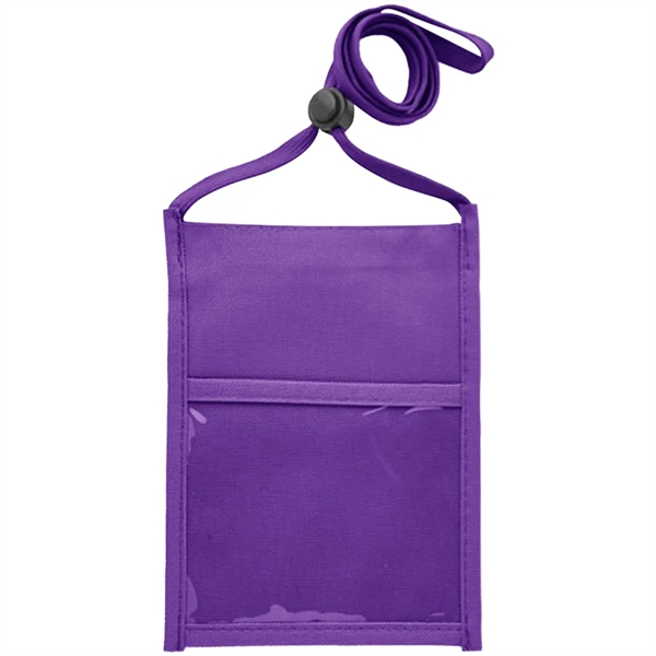 Double window neck wallet with adjustable lanyard.... from ASI 39552 BEL Promo