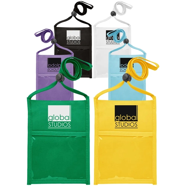 Double window neck wallet with adjustable lanyard.... from ASI 39552 BEL Promo