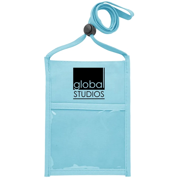 Double window neck wallet with adjustable lanyard.... from ASI 39552 BEL Promo