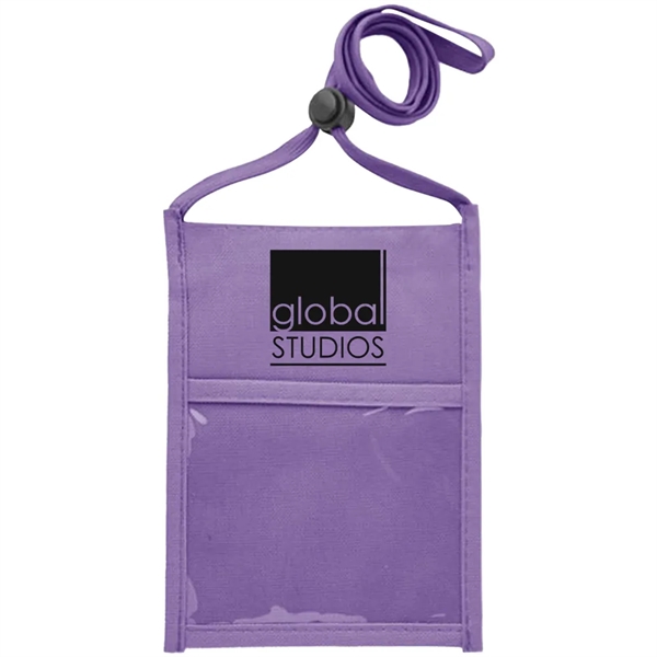 Double window neck wallet with adjustable lanyard.... from ASI 39552 BEL Promo