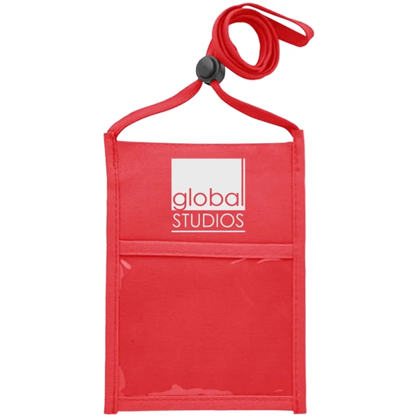 Double window neck wallet with adjustable lanyard.... from ASI 39552 BEL Promo