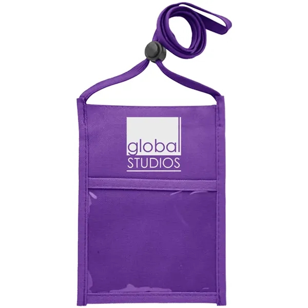 Double window neck wallet with adjustable lanyard.... from ASI 39552 BEL Promo