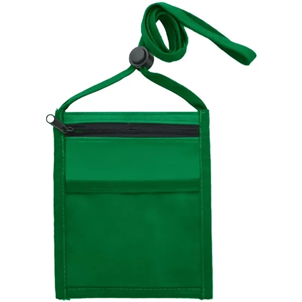 Nylon neck wallet with 3/8" adjustable lanyard.... from ASI 39552 BEL Promo