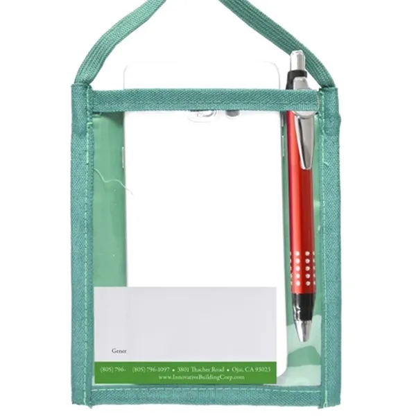 Nylon neck wallet with 3/8" adjustable lanyard.... from ASI 39552 BEL Promo