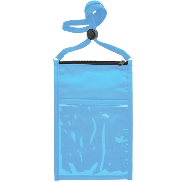 5.25" x 8.5" double pouch neck wallet with clear front and... from ASI 39552 BEL Promo