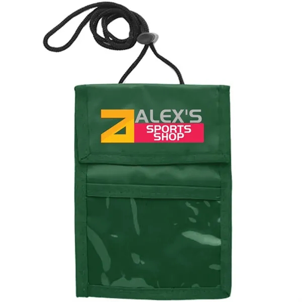 Neck wallet with two pocket flap.... from ASI 39552 BEL Promo