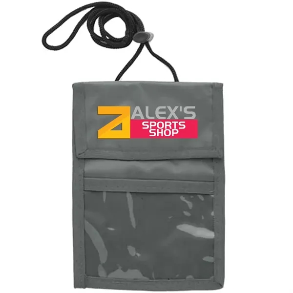 Neck wallet with two pocket flap.... from ASI 39552 BEL Promo