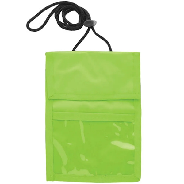 Neck wallet with two pocket flap.... from ASI 39552 BEL Promo