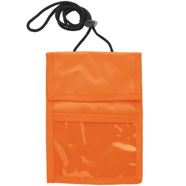 Neck wallet with two pocket flap.... from ASI 39552 BEL Promo