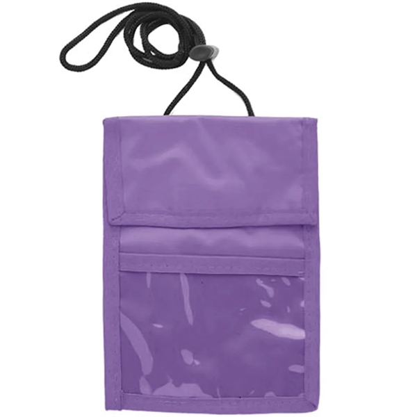 Neck wallet with two pocket flap.... from ASI 39552 BEL Promo