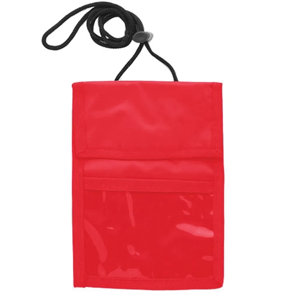 Neck wallet with two pocket flap.... from ASI 39552 BEL Promo