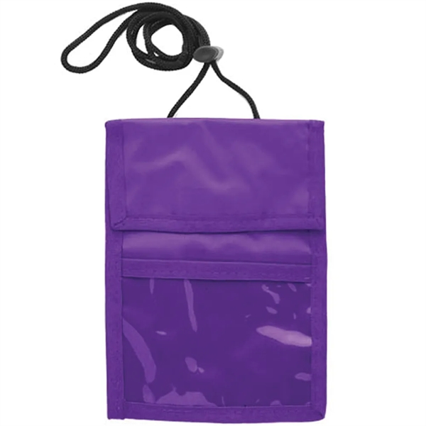 Neck wallet with two pocket flap.... from ASI 39552 BEL Promo