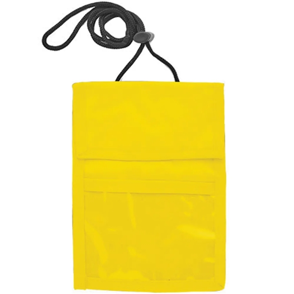 Neck wallet with two pocket flap.... from ASI 39552 BEL Promo