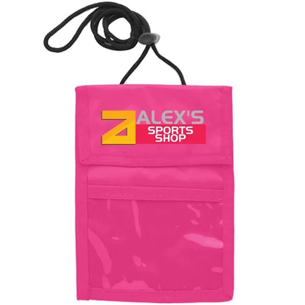 Neck wallet with two pocket flap.... from ASI 39552 BEL Promo