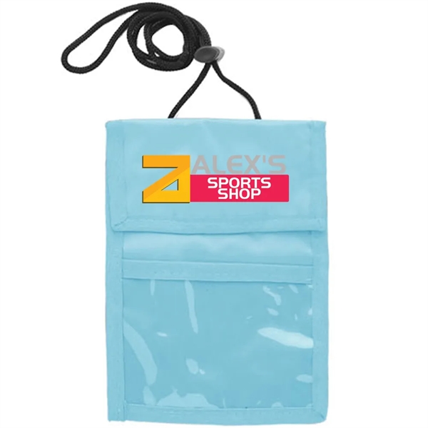 Neck wallet with two pocket flap.... from ASI 39552 BEL Promo