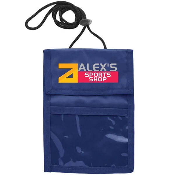 Neck wallet with two pocket flap.... from ASI 39552 BEL Promo