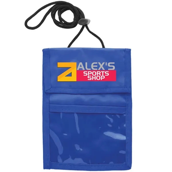 Neck wallet with two pocket flap.... from ASI 39552 BEL Promo