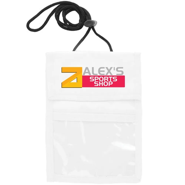 Neck wallet with two pocket flap.... from ASI 39552 BEL Promo