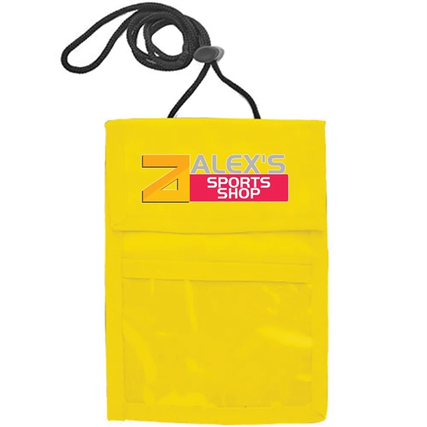 Neck wallet with two pocket flap.... from ASI 39552 BEL Promo