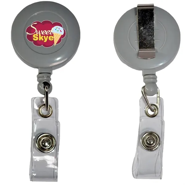 Retractable 30" nylon cord badge reel holder with belt clip.... from ASI 39552 BEL Promo