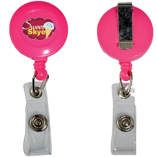Retractable 30" nylon cord badge reel holder with belt clip.... from ASI 39552 BEL Promo