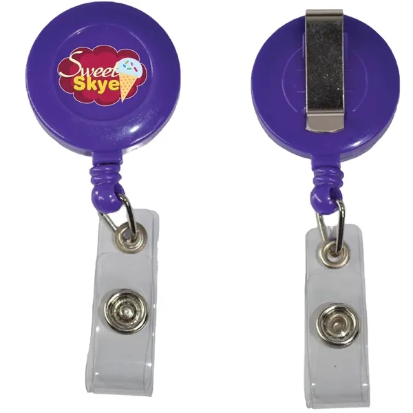 Retractable 30" nylon cord badge reel holder with belt clip.... from ASI 39552 BEL Promo