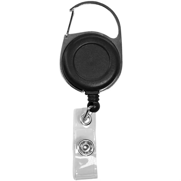 Retractable badge reel with 24" nylon cord, carabiner and belt clip.... from ASI 39552 BEL Promo