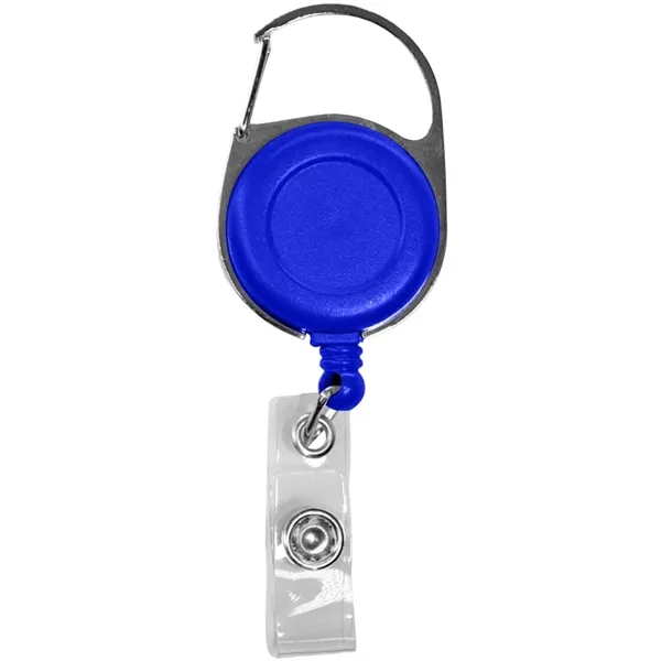 Retractable badge reel with 24" nylon cord, carabiner and belt clip.... from ASI 39552 BEL Promo
