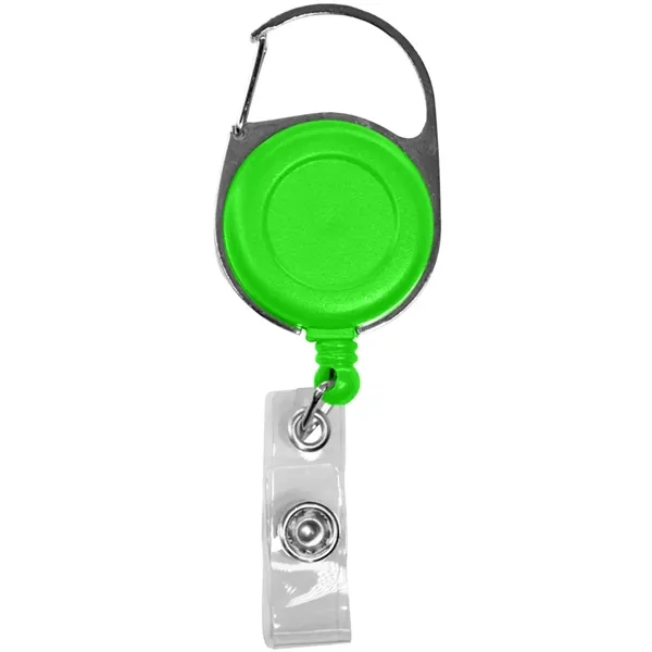 Retractable badge reel with 24" nylon cord, carabiner and belt clip.... from ASI 39552 BEL Promo