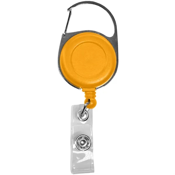Retractable badge reel with 24" nylon cord, carabiner and belt clip.... from ASI 39552 BEL Promo
