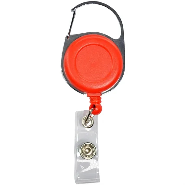 Retractable badge reel with 24" nylon cord, carabiner and belt clip.... from ASI 39552 BEL Promo