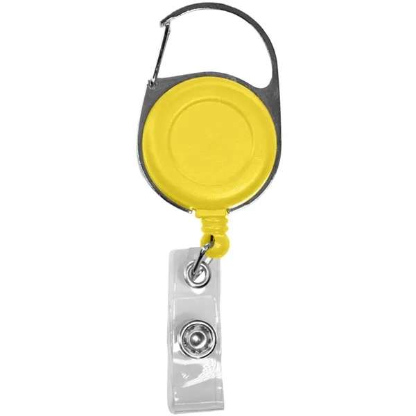 Retractable badge reel with 24" nylon cord, carabiner and belt clip.... from ASI 39552 BEL Promo