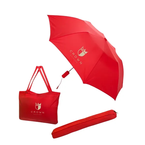 20" x 13" nylon tote bag and 15 3/4" x 2"... from ASI 76730 Peerless Umbrella Co Inc