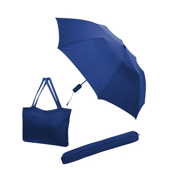 20" x 13" nylon tote bag and 15 3/4" x 2"... from ASI 76730 Peerless Umbrella Co Inc