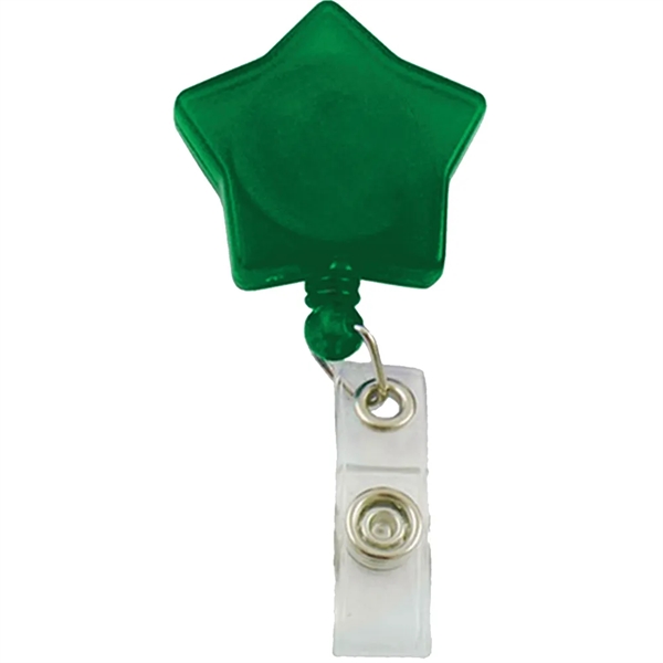 Star shaped badge reel with retractable 24" nylon cord and belt... from ASI 39552 BEL Promo
