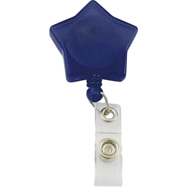 Star shaped badge reel with retractable 24" nylon cord and belt... from ASI 39552 BEL Promo