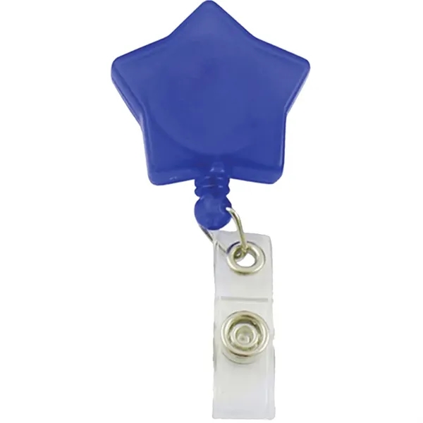 Star shaped badge reel with retractable 24" nylon cord and belt... from ASI 39552 BEL Promo