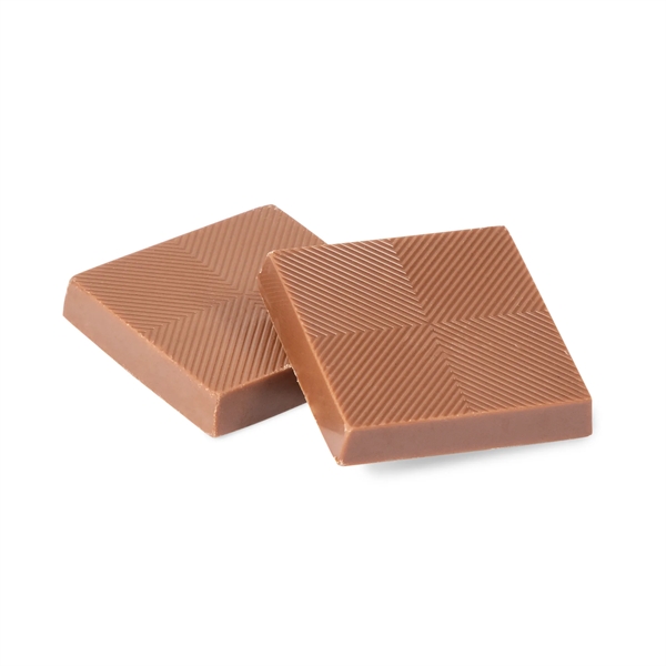 Gourmet 1 1/4" chocolate squares wrapped in foil.... from ASI 44900 NC Custom (CI/Lanco) / Lanco