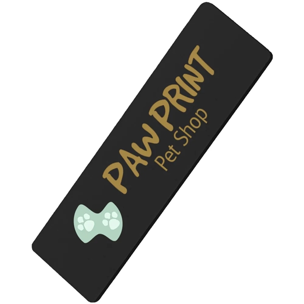 3" x 1" plastic name badge with digital printing.... from ASI 39552 BEL Promo