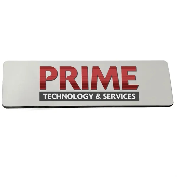 3" x 1" digitally printed metal name badge available in several... from ASI 39552 BEL Promo