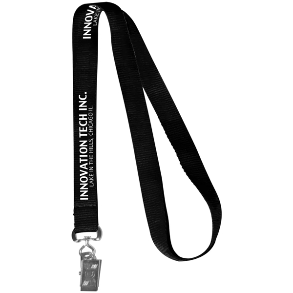 36" x 5/8" polyester lanyard with attachment options.... from ASI 39552 BEL Promo