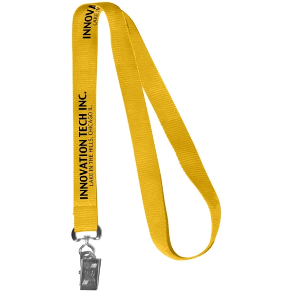 36" x 5/8" polyester lanyard with attachment options.... from ASI 39552 BEL Promo