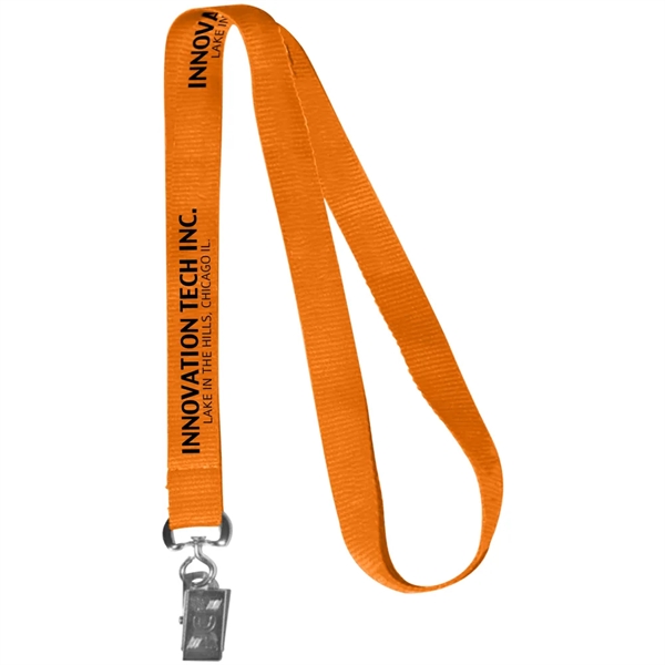 36" x 5/8" polyester lanyard with attachment options.... from ASI 39552 BEL Promo