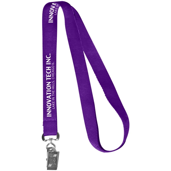 36" x 5/8" polyester lanyard with attachment options.... from ASI 39552 BEL Promo