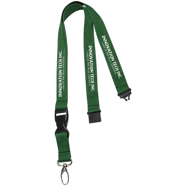 36" x 3/4" polyester lanyard with buckle release and safety breakaway.... from ASI 39552 BEL Promo