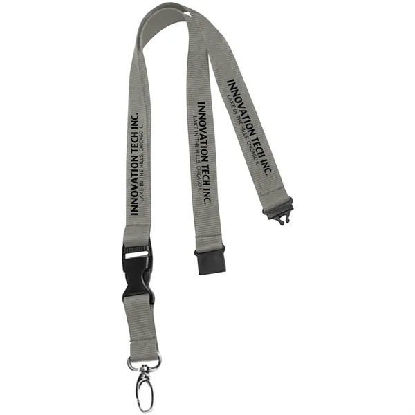 36" x 3/4" polyester lanyard with buckle release and safety breakaway.... from ASI 39552 BEL Promo